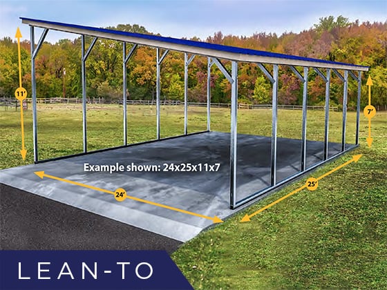 lean to aluminium carport